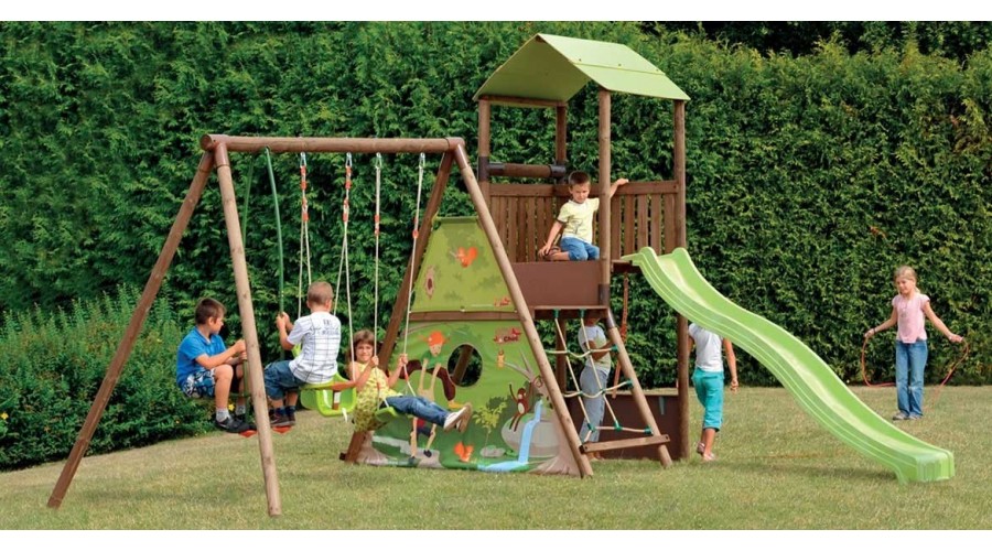 Giochi da giardino in legno per bambini – Poolgardens