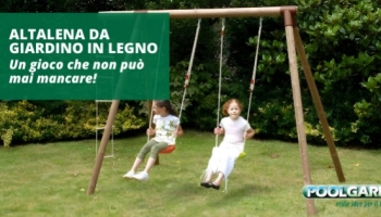 Altalena da giardino in legno: un gioco che non può mai mancare!
